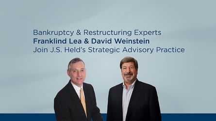 J.S. Held Welcomes Two Experts to Strategic Advisory Practice
