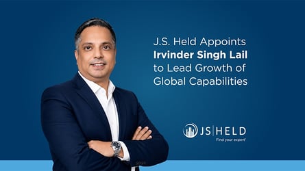 Irvinder Singh Lail Named to Lead J.S. Held Global Capability