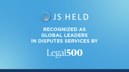 J.S. Held Earns Multiple Rankings in Inaugural Legal 500 Disputes Services Guide