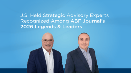 J.S. Held Experts Recognized by ABF Journal as 2026 Legends & Leaders
