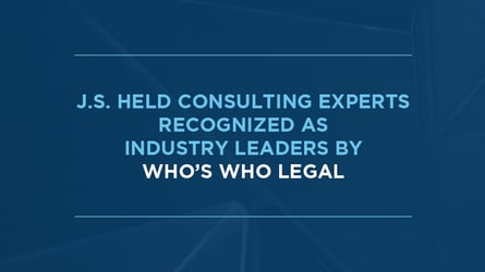 J.S. Held Consulting Experts Recognized by Who’s Who Legal (WWL)