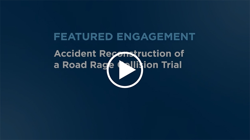 Featured Engagement: Accident Reconstruction of a Road Rage Collision Trial