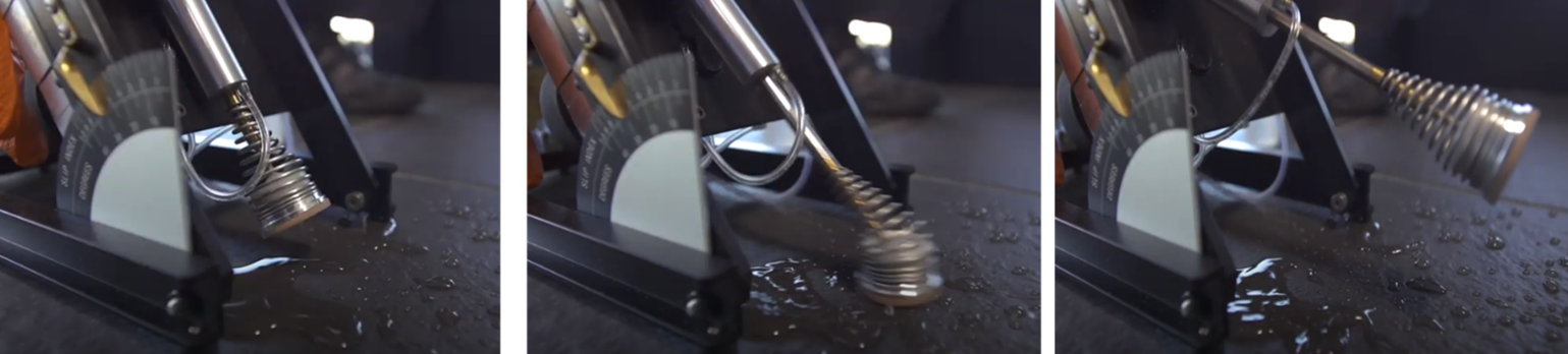 Figure 1 - Excel tribometer testing wet surface
