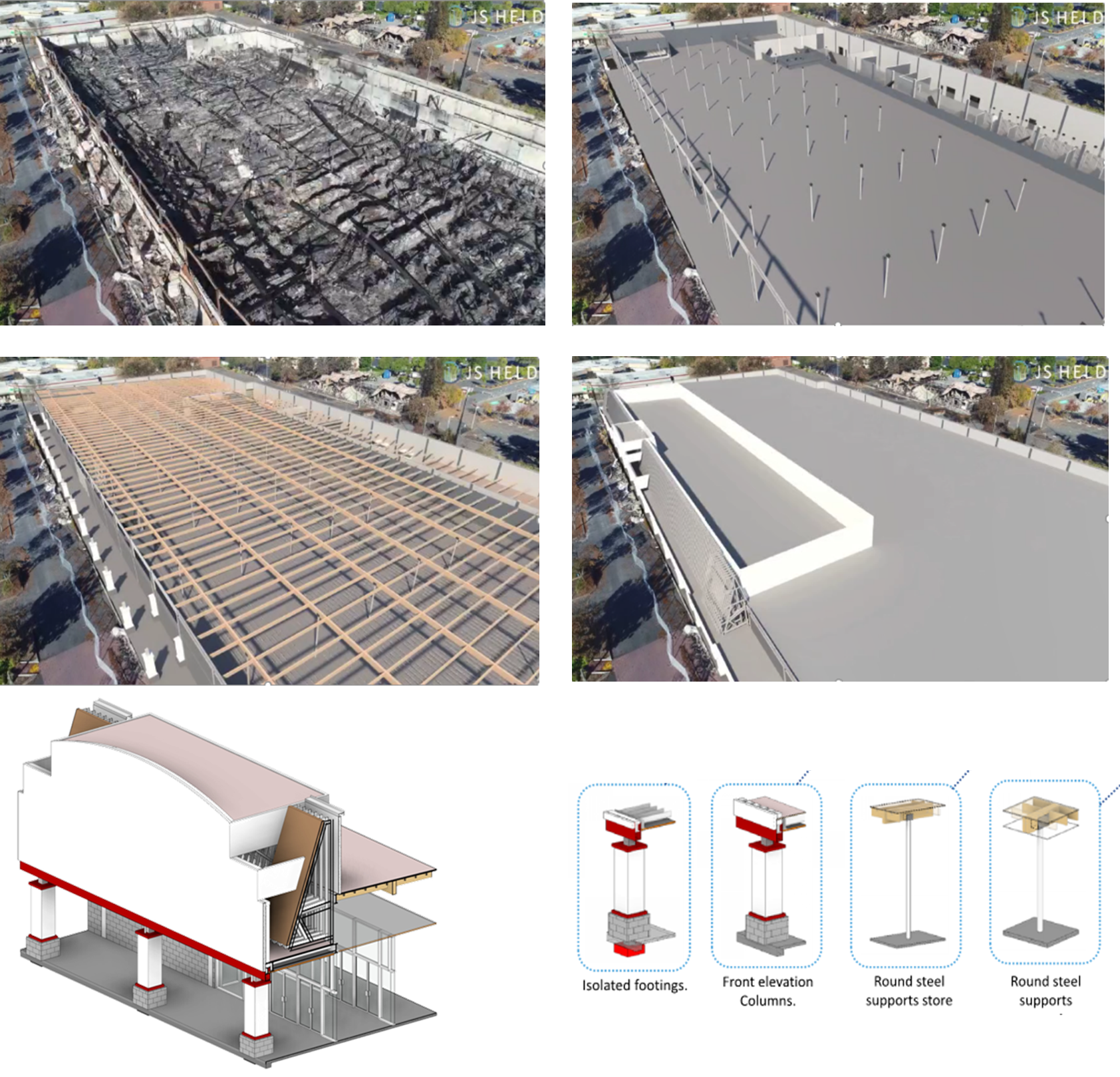 Figure 5 - LIMS - virtual reconstruction of a property affected by a fire event.