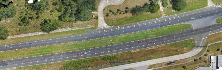 Figure 5 - Aerial view of the testing site