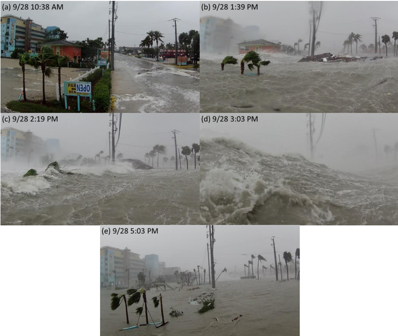 Figure 6 - Storm surge at Fort Myers Beach during Hurricane Ian (2022) (Source: National Hurricane Center Tropical Cyclone Report on Hurricane Ian [published April 3, 2023]; Further credit to Max Olson).