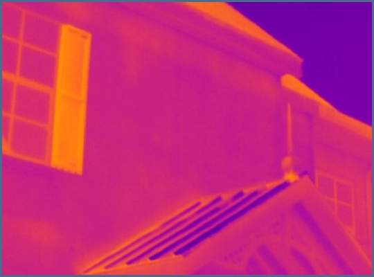 Fig. 8 - Imagen térmica de bajo contraste con intervalo de temperatura amplio