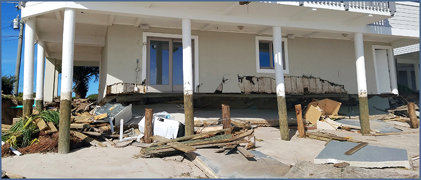 Fig. 1 - Visual Image of  Exterior Structural Damage