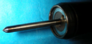 Figure 18 - Fuel injector with needle stuck in the injector bore.